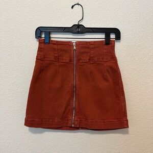 Free people Rust Orange Women's Skirt